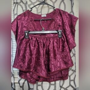 LA vintage 2 piece set night gown